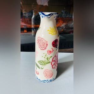 Bugging Around NWT Shabby Sheik Jug/Pitcher Decorative w/Bright Colorful Flowers